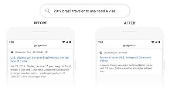 google bert brazil traveler